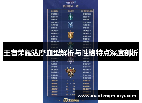 王者荣耀达摩血型解析与性格特点深度剖析